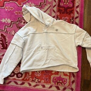 White Champion hoodie